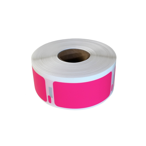 Dymo 11352 kompatible etiketter lyserød, 25 x 54mm, 500 etiketter