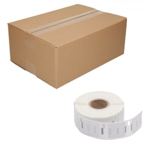10 ruller Dymo S0929120 kompatible etiketter, 25 x 25mm, 750 etiketter