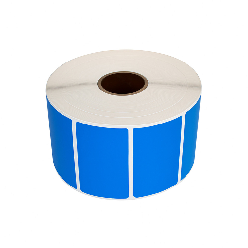 Termiske etiketter, 57 x 32mm, blå, 1500 etiketter