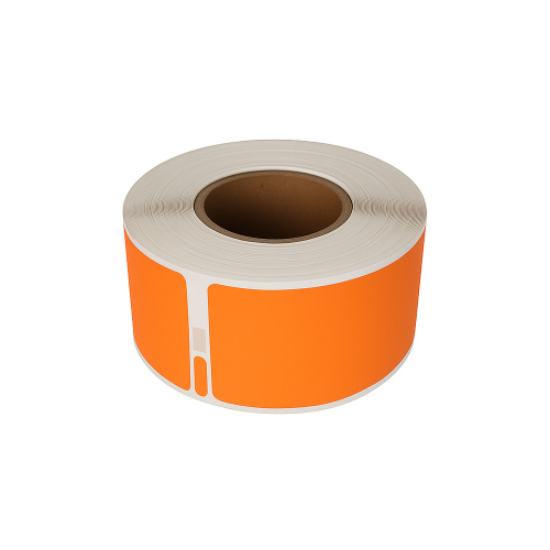 Dymo 99010 kompatible etiketter orange, 28 x 89mm, 130 etiketter
