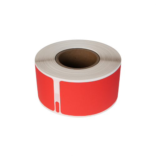 Dymo 99010 kompatible etiketter rød, 28 x 89mm, 130 etiketter