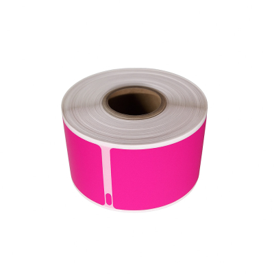 Dymo 99012 pink kompatible etiketter