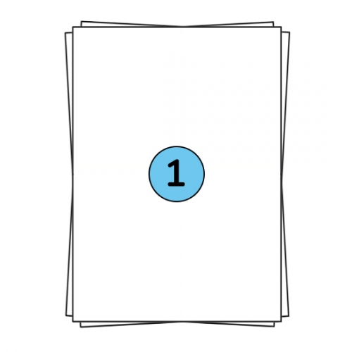 A4 etiketark 210 x 297 mm, 100 etiketter