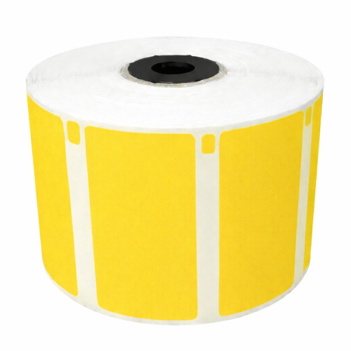 Epson kompatible etiketter, gul, 56 x 25mm, 1000 etiketter, aftagelig