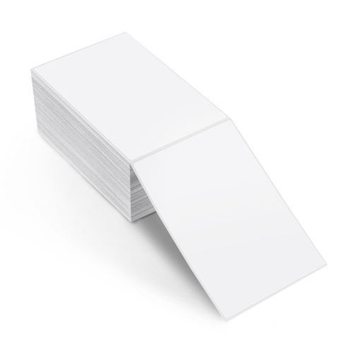 Fanfold forsendelsesetiketter, 100 x 150mm, 500 etiketter