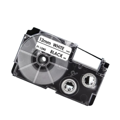 Casio XR-12WE kompatibel labeltape